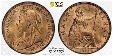 1895 1/2D S-3962 MS64RD