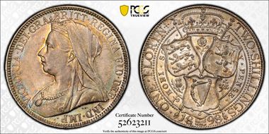1898 Florin S-3939 AU58