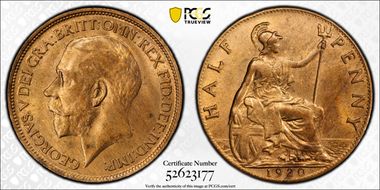 1920 1/2D S-4056 MS64RB