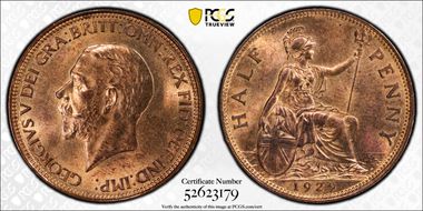 1929 1/2D S-4058 MS64RB