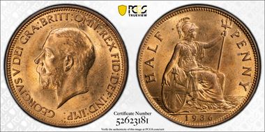 1936 1/2D S-4058 MS65RD