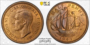 1941 1/2D S-4115 MS64RB