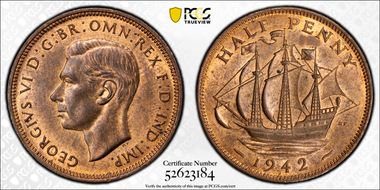 1942 1/2D S-4115 MS64RB