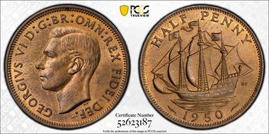 1950 1/2D S-4118 MS64RB