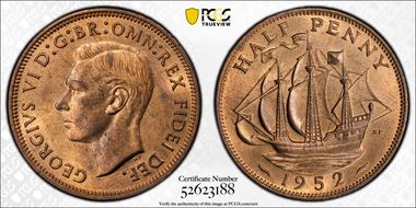 1952 1/2D S-4118 MS64RB