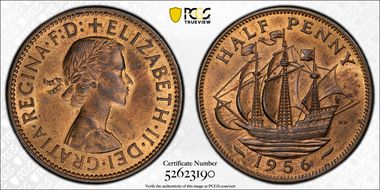 1956 1/2D S-4158 MS64RB