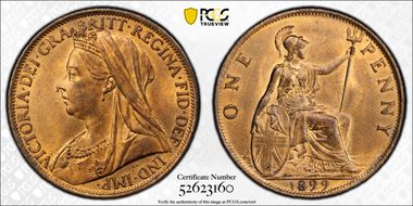 1899 1D S-3961 MS64RB