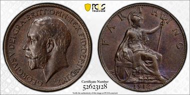 1912 1/4D S-4059 Blackened finish MS65