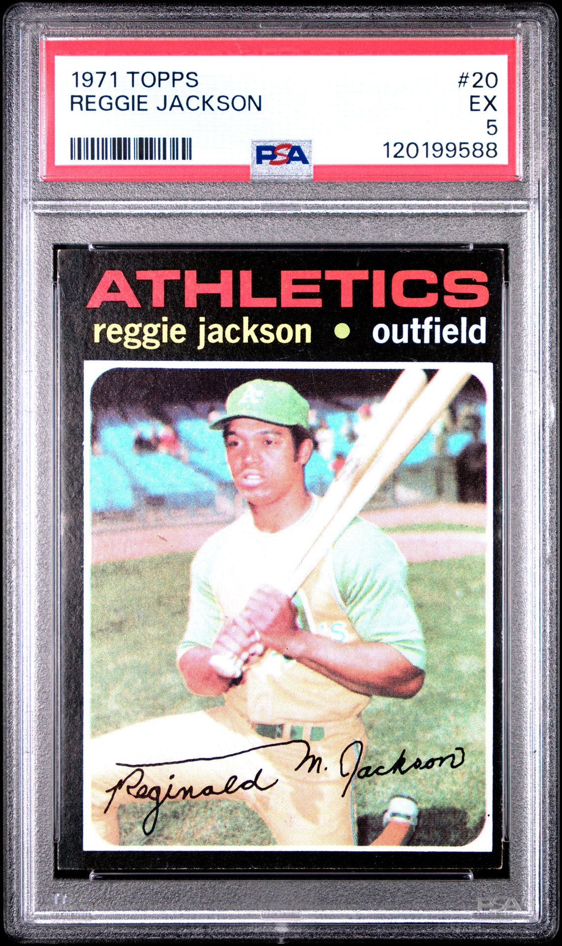 1971 Topps TOPPS #20 Reggie Jackson front