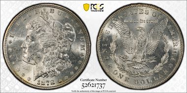 1878 7TF $1 VAM 100 MS61