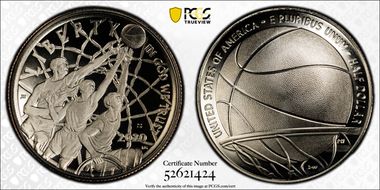 2020-S 50C Basketball Hall of Fame PR70DCAM