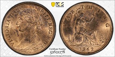 1862 1/4D S-3958 Small 8 MS64RB