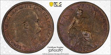 1904 1/4D S-3992 Blackened finish MS64