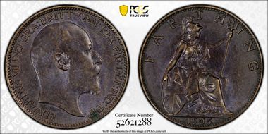 1905 1/4D S-3992 Blackened finish MS64