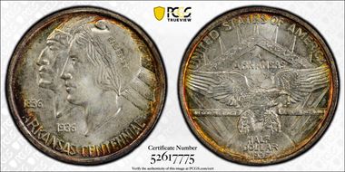 1935 50C Arkansas MS67+ 