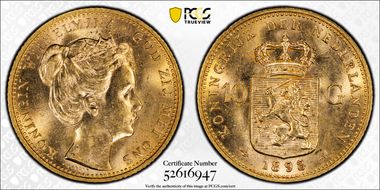 1898 10 G P. Pander KM-124  Au MS63