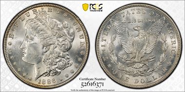 1886 $1 MS62