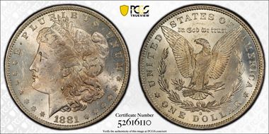 1881-O $1 MS63