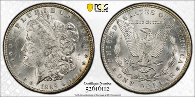 1889 $1 MS62