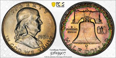 1958-D 50C MS66+ FBL