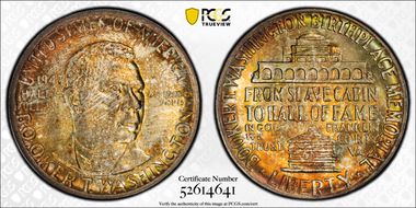 1947 50C Booker T. Washington MS67