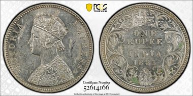 1881-C Rupee SW-6.56 MS60