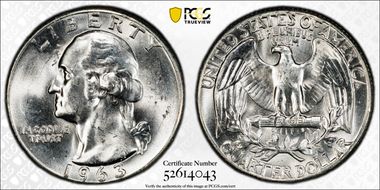 1963 25C Type B Reverse, FS-901a MS64