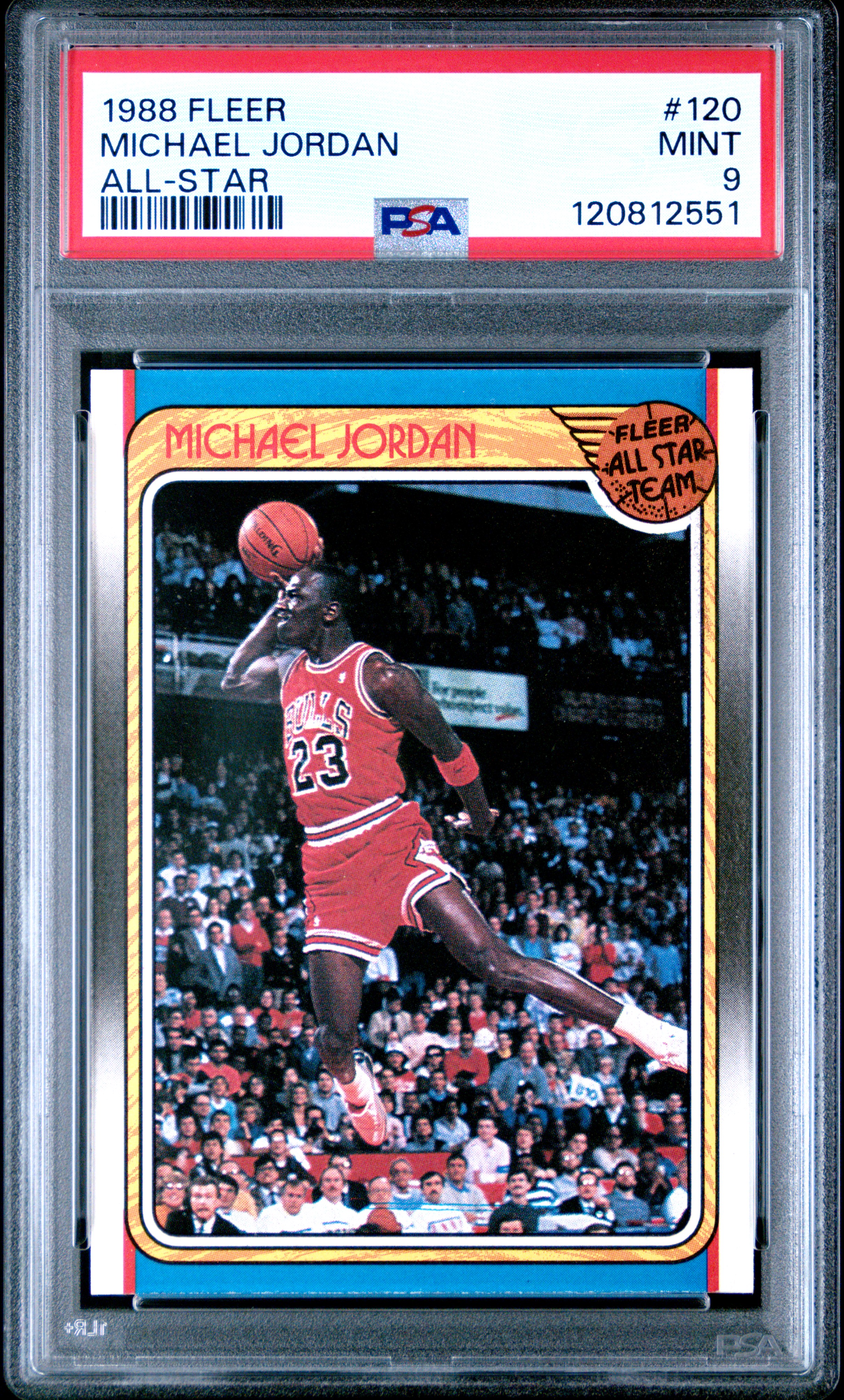 Sweet Hit Sports Cards's 1988 Fleer Michael Jordan All-Star #120