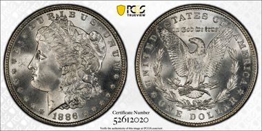 1886 $1 MS67
