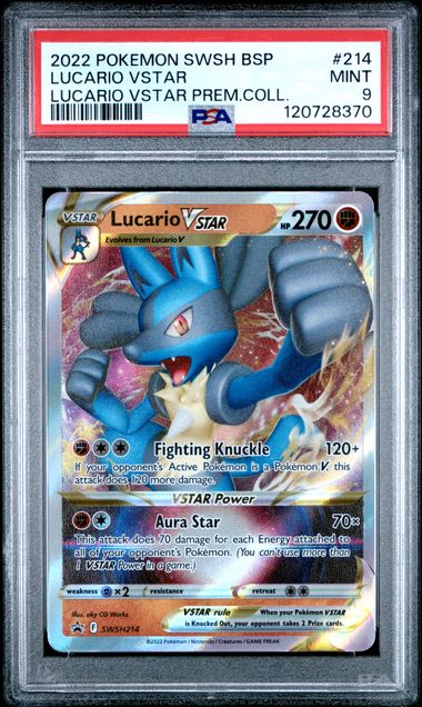 2022 Pokemon Sword & Shield Black #214 Lucario front