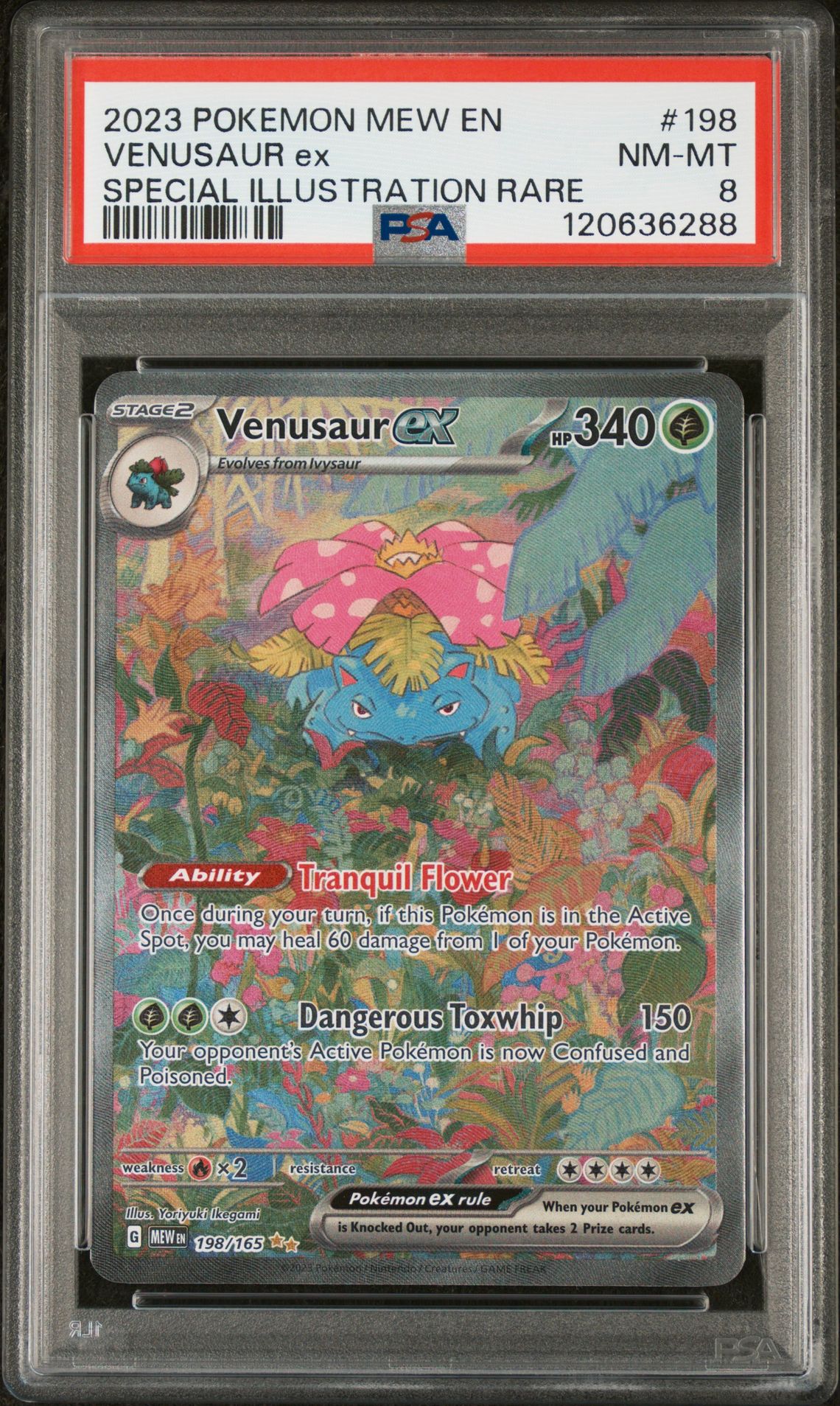 2023 Pokemon POKEMON MEW EN-151 SPECIAL ILLUSTRATION RARE #198 Venusaur Ex front