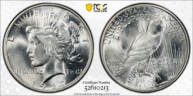 1927-D $1 MS65+
