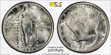 1924-S 25C MS65FH