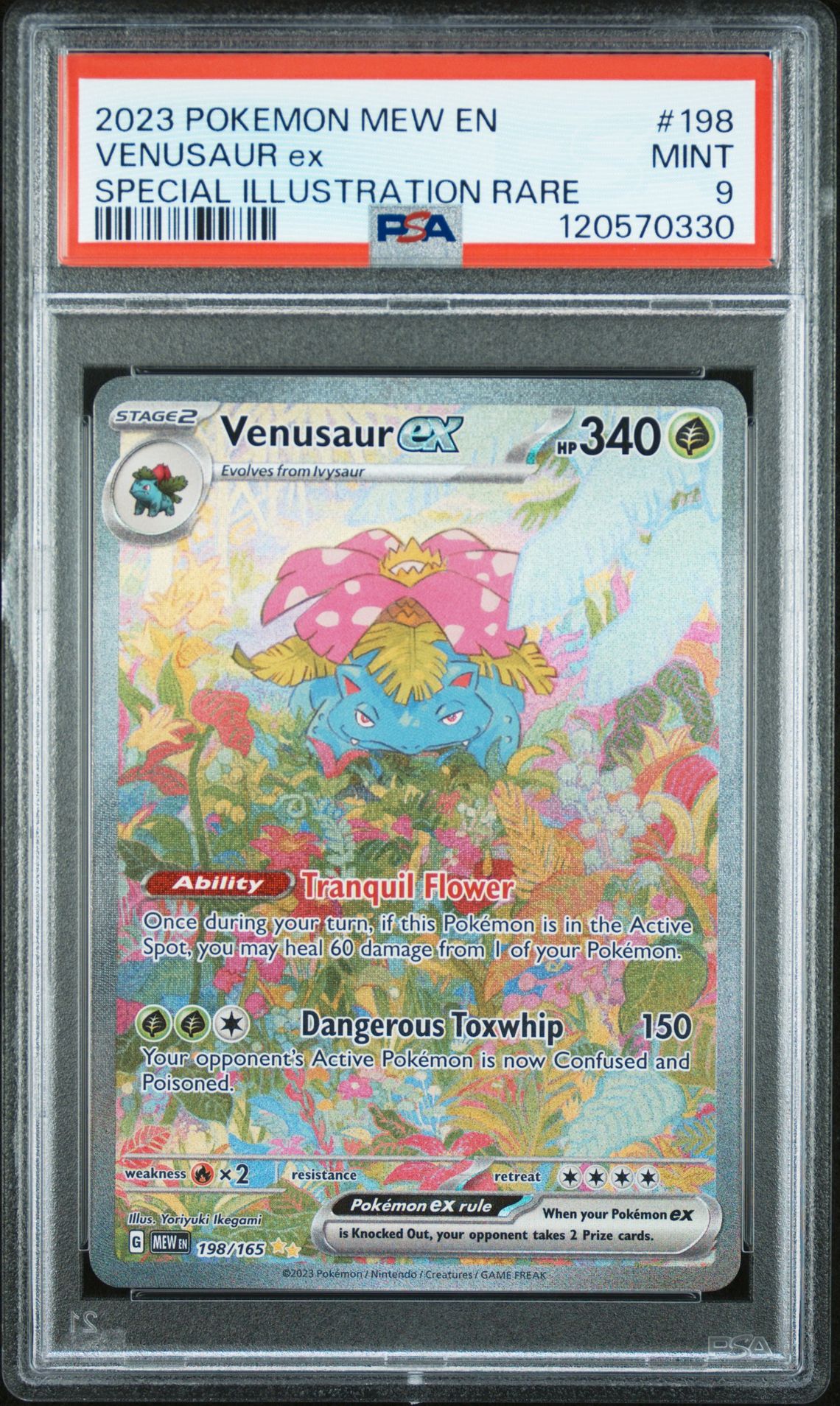 2023 Pokemon Mew En-151 Venusaur Ex #198 (Special Illustration Rare) Mint 9 front