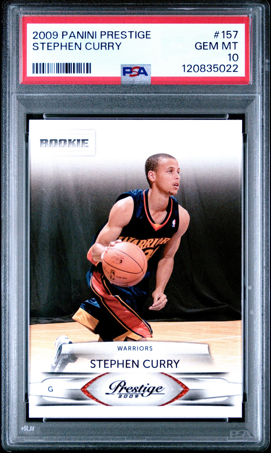 2009 Panini Prestige Stephen Curry #157 Gem Mt 10 front