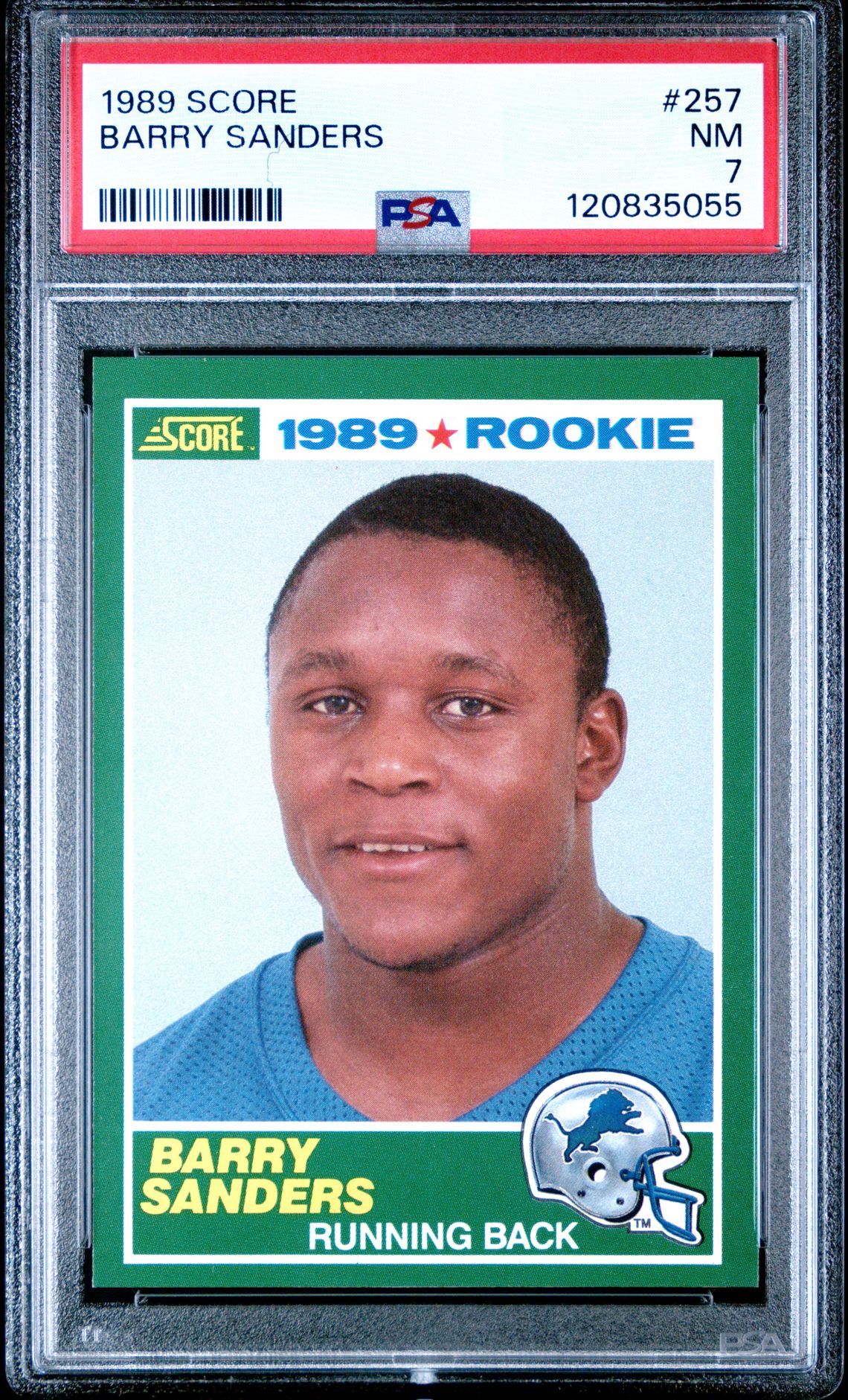 1989 Score Barry Sanders #257 Nm 7 front