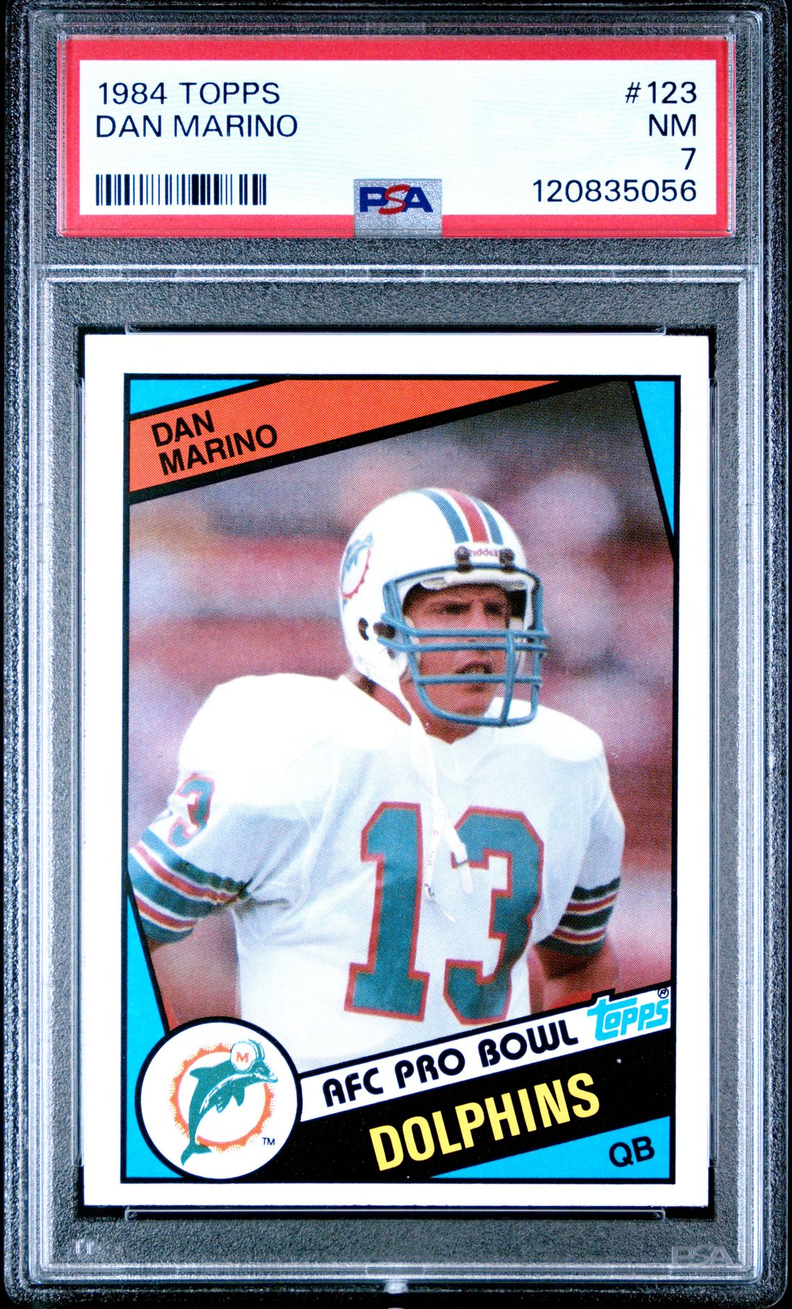1984 Topps Dan Marino #123 Nm 7 front