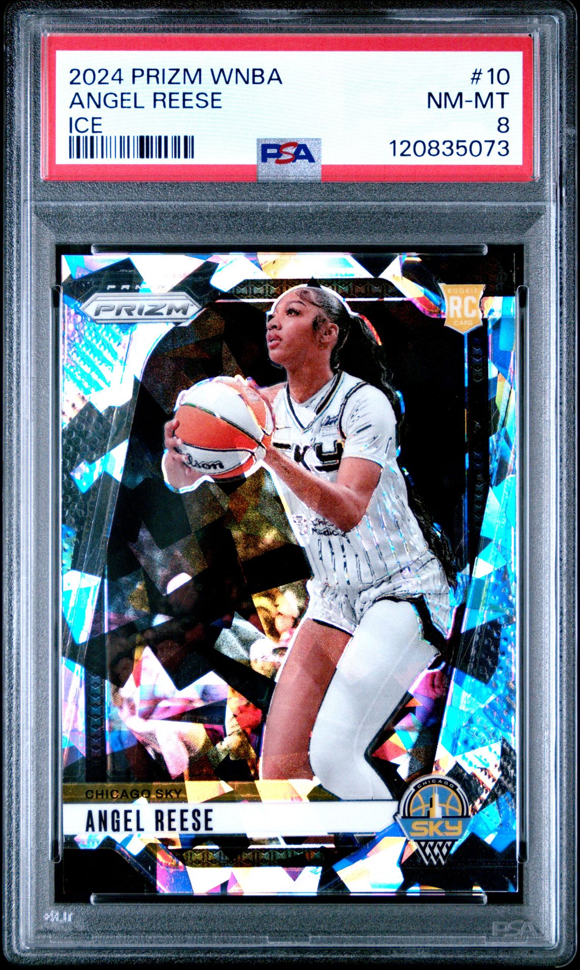 2024 Panini Prizm Wnba Angel Reese #10 (Ice) Nm-Mt 8 front