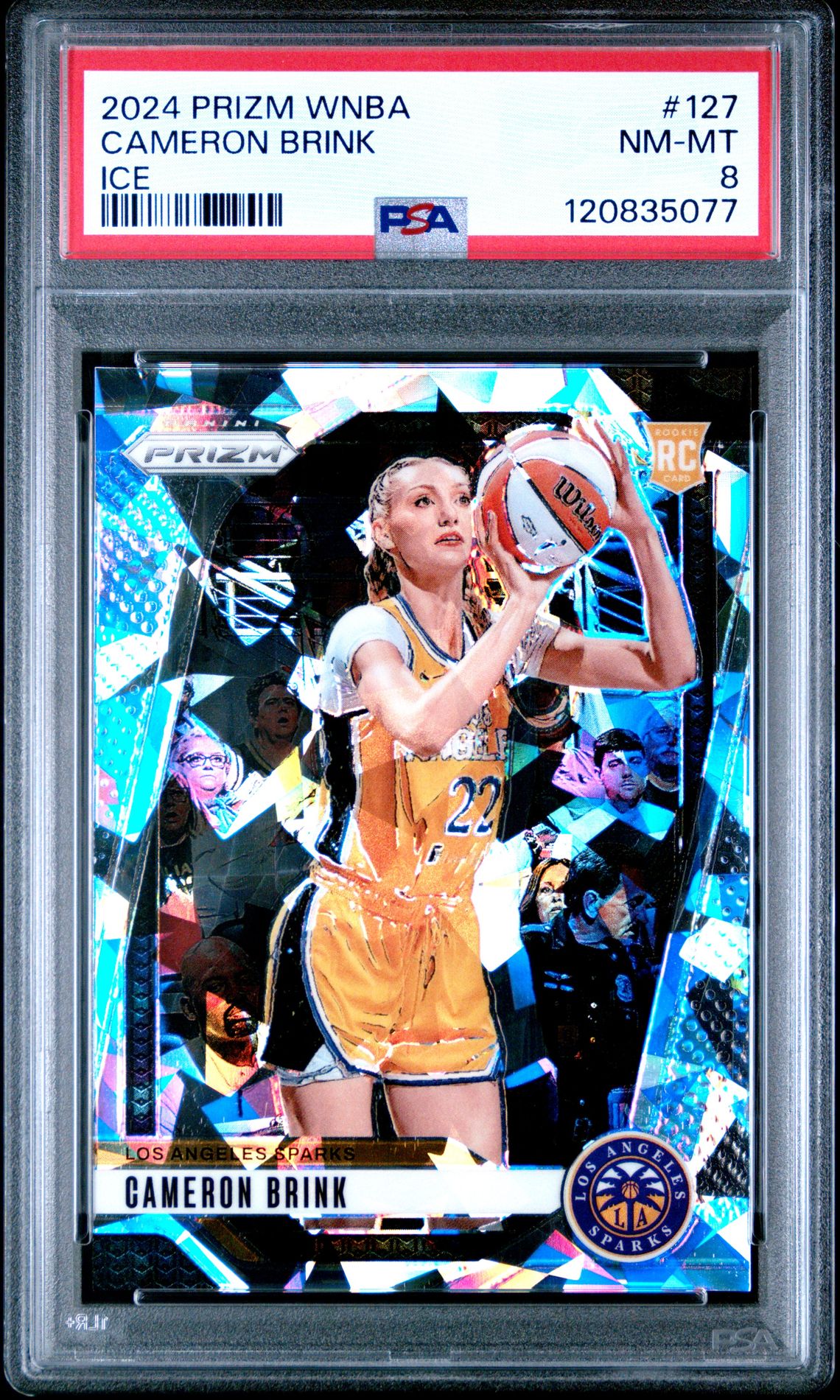 2024 Panini Prizm Wnba Cameron Brink #127 (Ice) Nm-Mt 8 front
