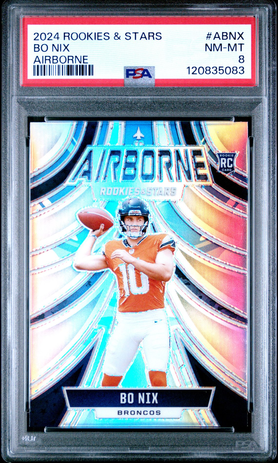 2024 Panini Rookies & Stars Airborne Bo Nix #Abnx Nm-Mt 8 front