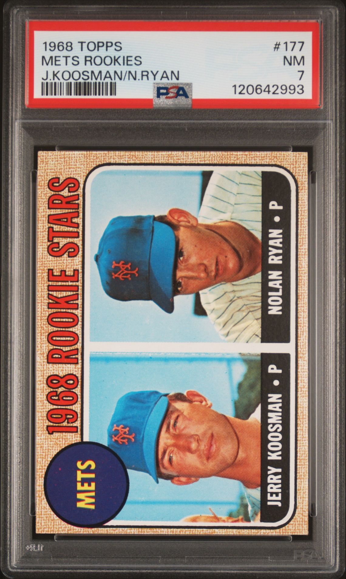 1968 Topps TOPPS J.KOOSMAN/N.RYAN #177 Mets Rookies front