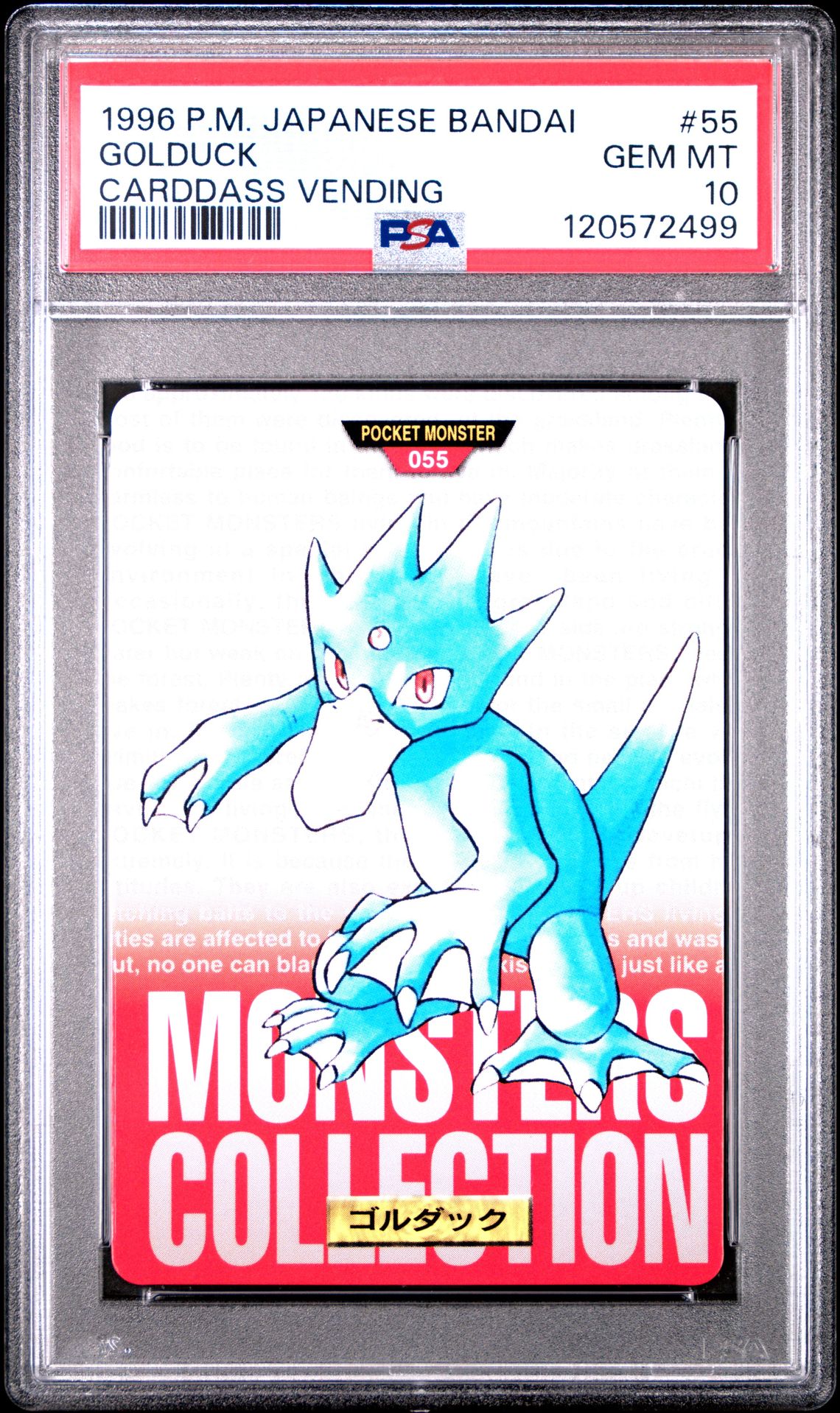 Golduck card, red version, PSA 10