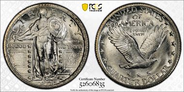 1918-S 25C MS67