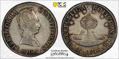 1846-PTS R 8 Sol KM-A103  Ag XF40