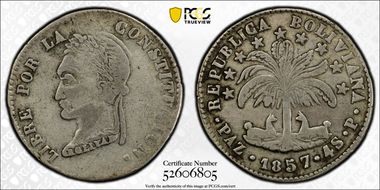 1857-PAZ P 4 Sol VF25