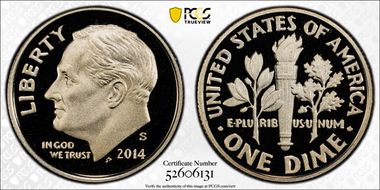 2014-S 10C Chronicles Set PR70DCAM