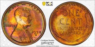 1938-S 1C MS65RB