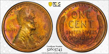 1936-S 1C MS64RB