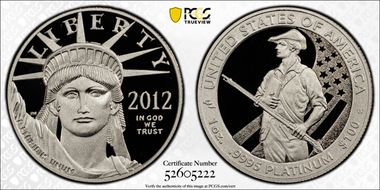 2012-W $100 Statue of Liberty PR69DCAM