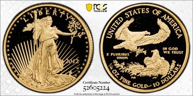 2012-W $10 Gold Eagle PR69DCAM